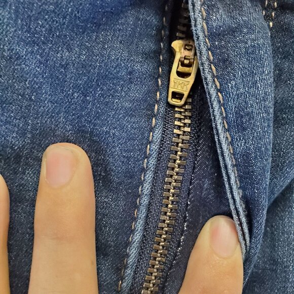 Melissa McCarthy & Seven7 Jeans Womens 24W Blue Skinny Distressed Denim Stretch - Picture 12 of 14